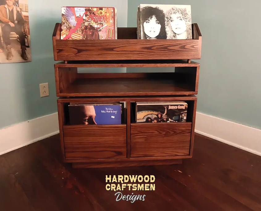vinyl-record-storage-cabinet-stereo-bay-2-flip-bins-2-drawer