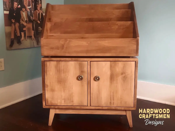 Vinyl Flip Bins Cabinet with Doors - Image 2