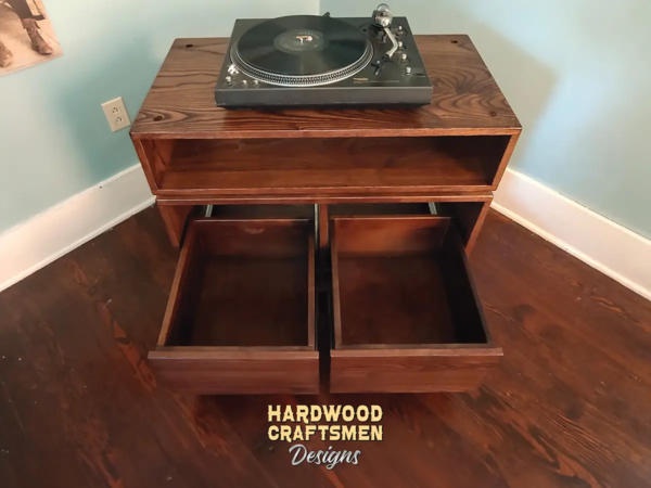 Record Cabinet Drawers Dovetail 2x1 - Image 4