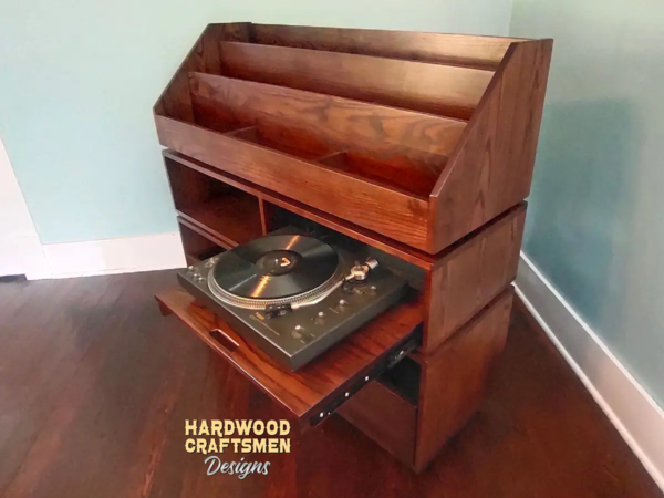 LA Record Storage Cabinet & Dovetail Drawers - Image 9