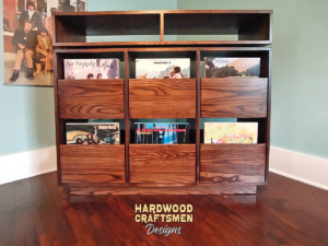 dovetail 3 x 3 record player cabinet, 6 drawer, vinyl storage with equipment shelf dovetail-3-x-3-record-player-cabinet-6-drawer-vinyl-storage-with-equipment-shelf