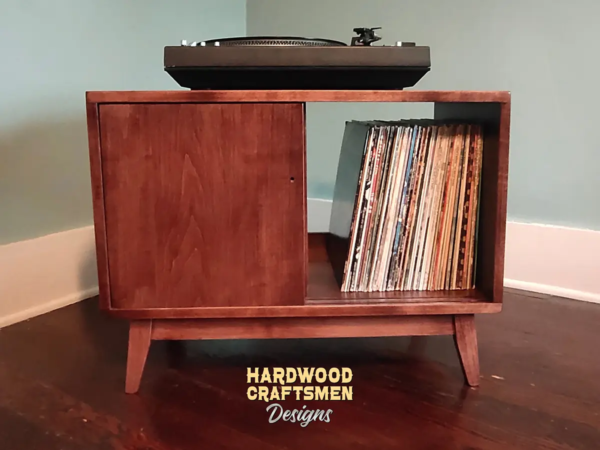 Mid Century Record Cabinet - Image 2