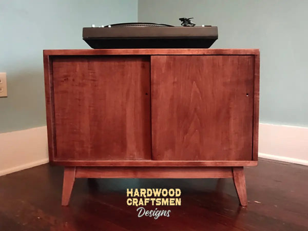 “Low-Profile” Mid-Century Record Player Stand