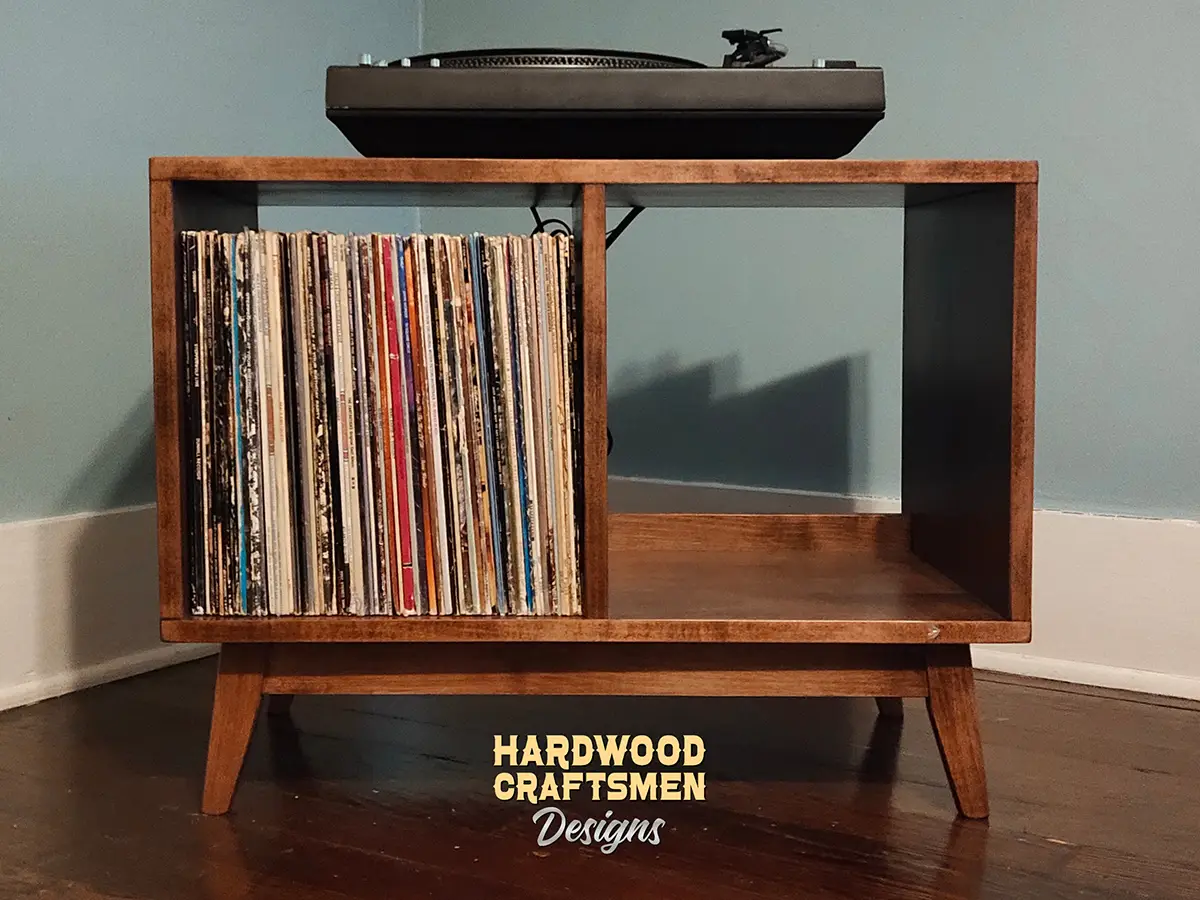 Solid Maple Record Storage Cabinet, Tall Record Player Stand, Narrow Vinyl Storage Holds About 180 Albums Built with Solid Wood - Image 6