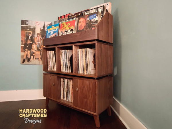 Tall Large Vinyl Storage Cabinet, Record Storage Stand holds up to 810 Albums - Image 2