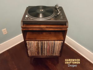 Mid Century vinyl record cabinet, 2-tier record player stand with LP storage Mid-Century-vinyl-record-cabinet-2-tier-record-player-stand-with-LP-storage