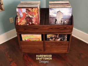 oak-record-stand-2-flip-bin-vinyl-record-storage-cabinet-2-drawer
