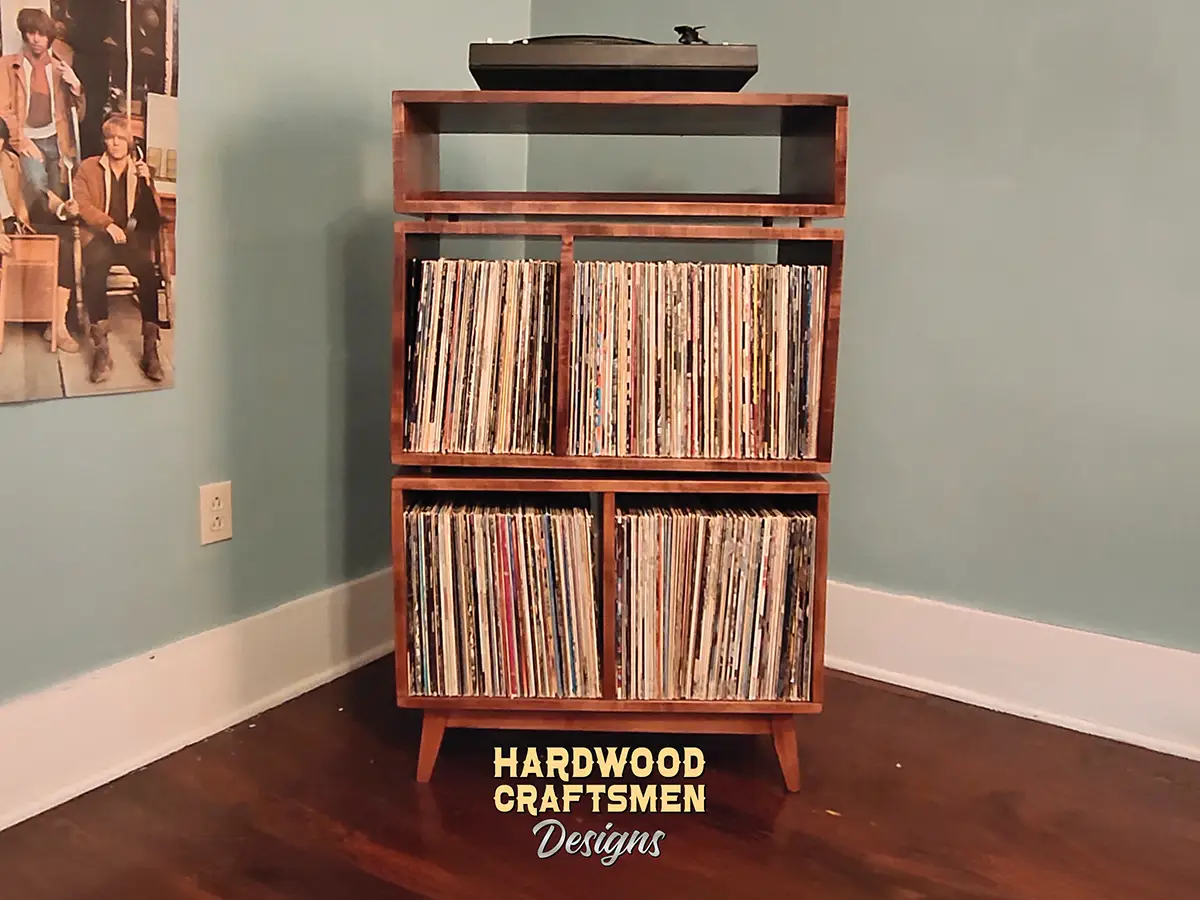 Amish Bookcase with Drawers, Solid Wood Amish Furniture - Image 15