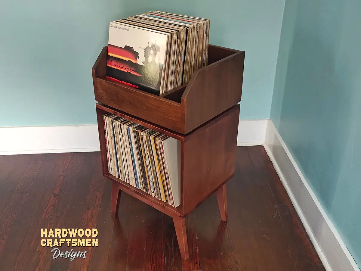 2 x 1 Vinyl Record Storage Cabinet