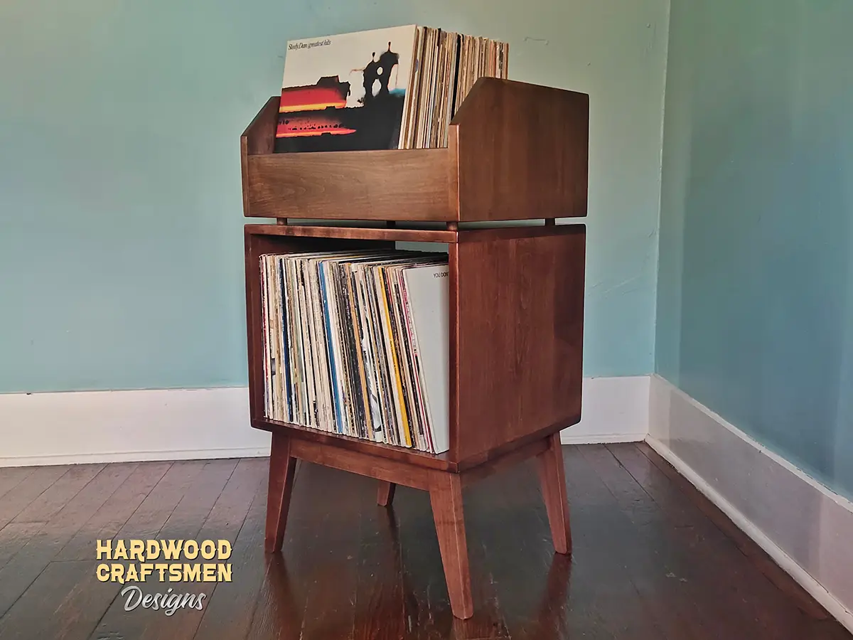 2 x 1 Vinyl Record Storage Cabinet - Image 3