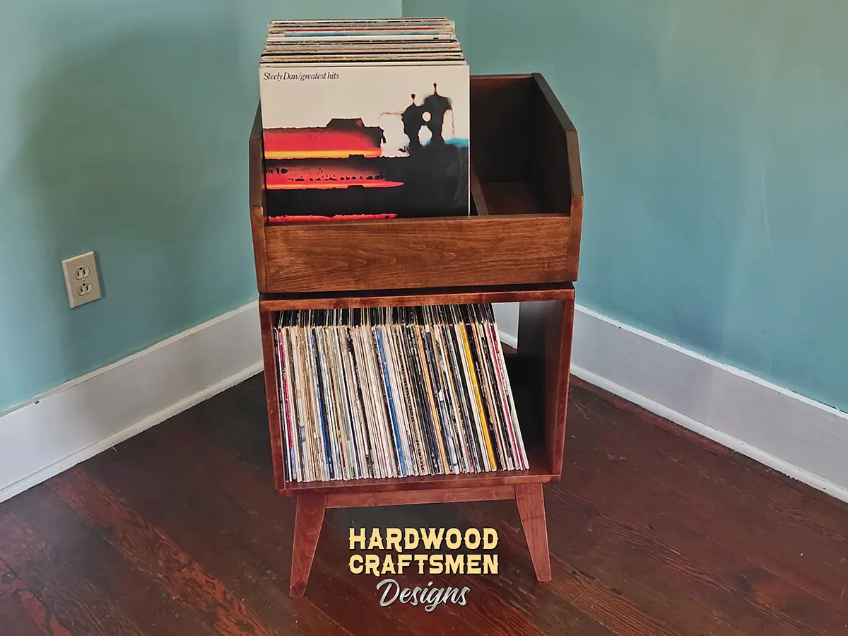 2 x 1 Vinyl Record Storage Cabinet - Image 5