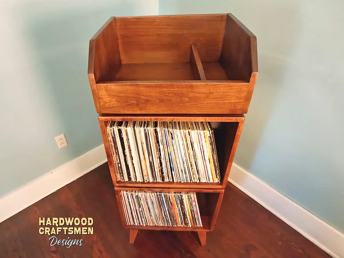 3 x 1 Vinyl Record Storage Cabinet