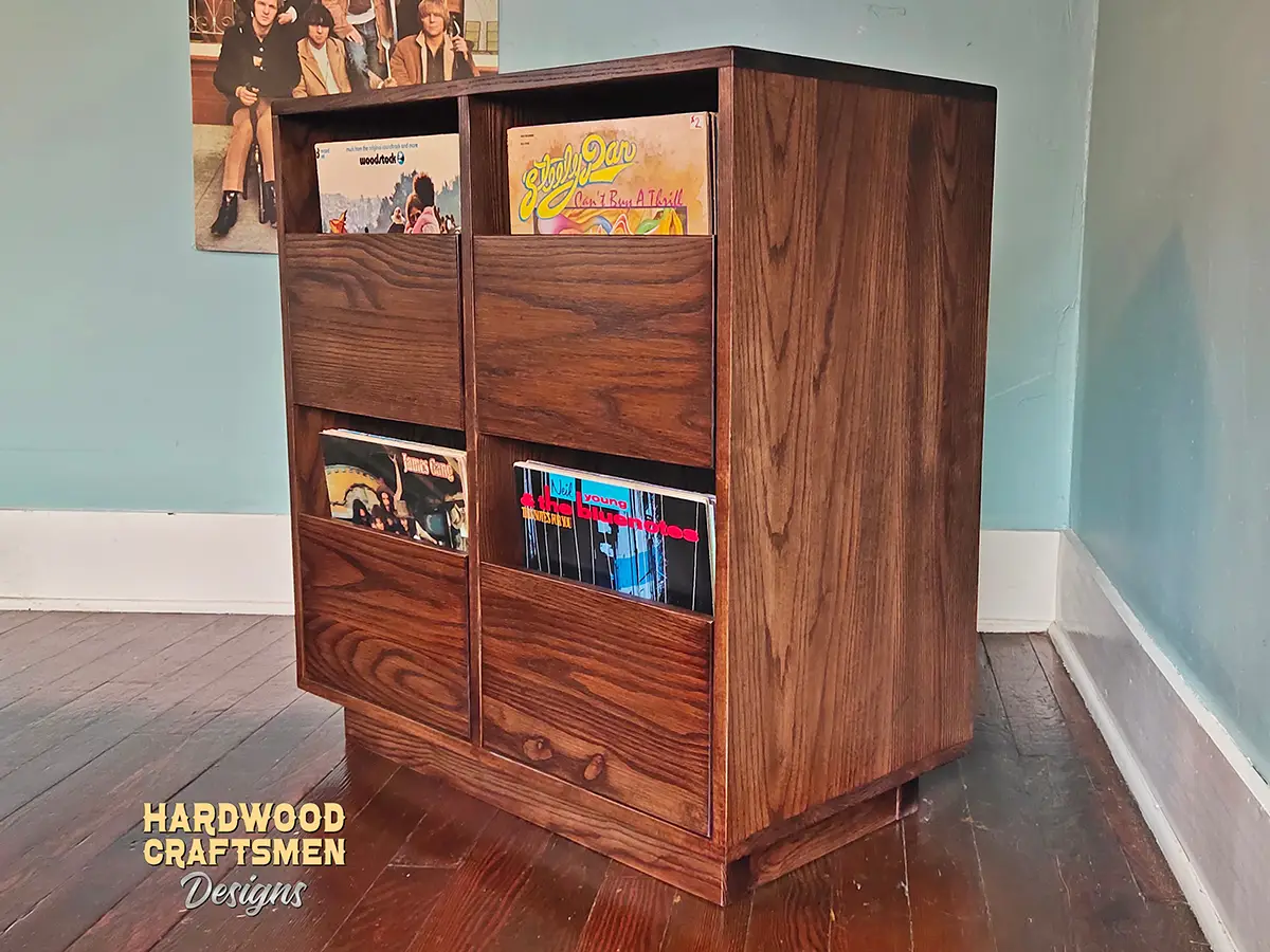 Oak Record Storage Cabinet, 9-Flip-Bin, 6-Drawer - Image 20
