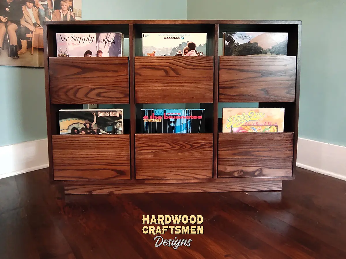 Oak Record Storage Cabinet, 9-Flip-Bin, 6-Drawer - Image 21