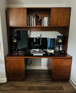 Custom desk by Hardwood Craftsmen